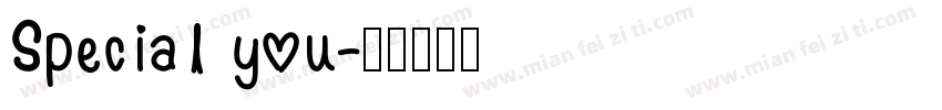 Special you字体转换